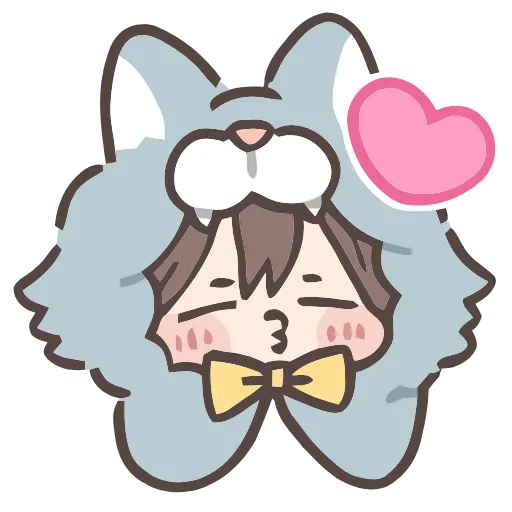 😘 Эмодзи «Cute boy» для Telegram