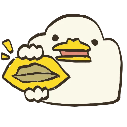 😐 Эмодзи «Cute Duck» для Telegram