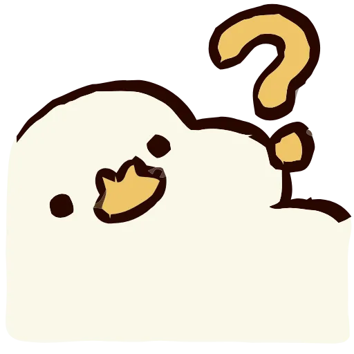 ❔ Эмодзи «Cute Duck» для Telegram