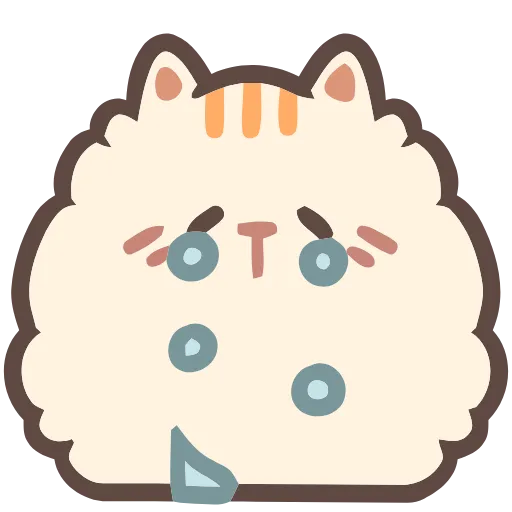 😭 Эмодзи «Fluffy Cats» для Telegram