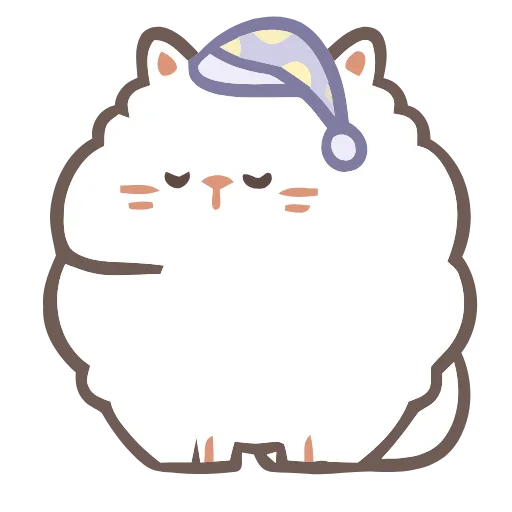 😴 Эмодзи «Fluffy Cats» для Telegram