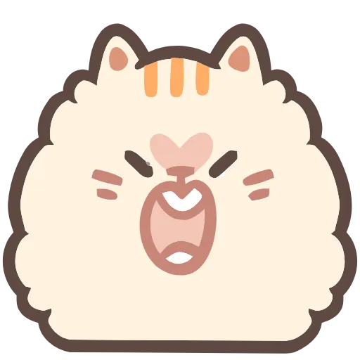 🤬 Эмодзи «Fluffy Cats» для Telegram