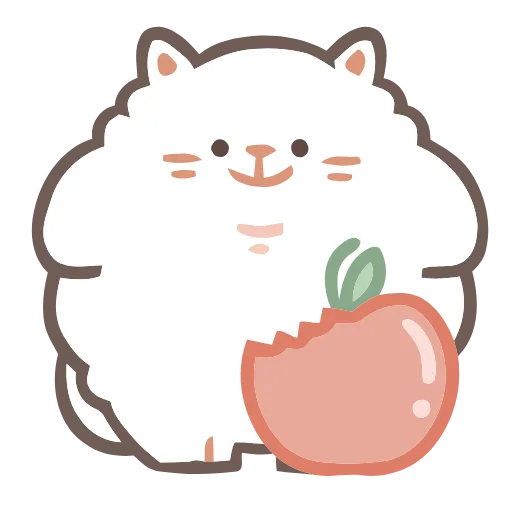 🍎 Эмодзи «Fluffy Cats» для Telegram