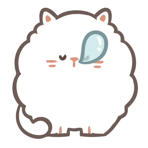 😪 Эмодзи «Fluffy Cats» для Telegram