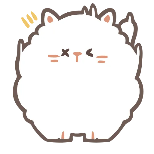 😵 Эмодзи «Fluffy Cats» для Telegram