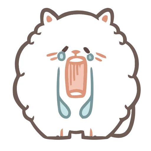😭 Эмодзи «Fluffy Cats» для Telegram