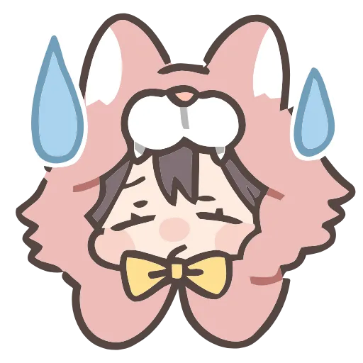 😓 Эмодзи «Cute girl» для Telegram
