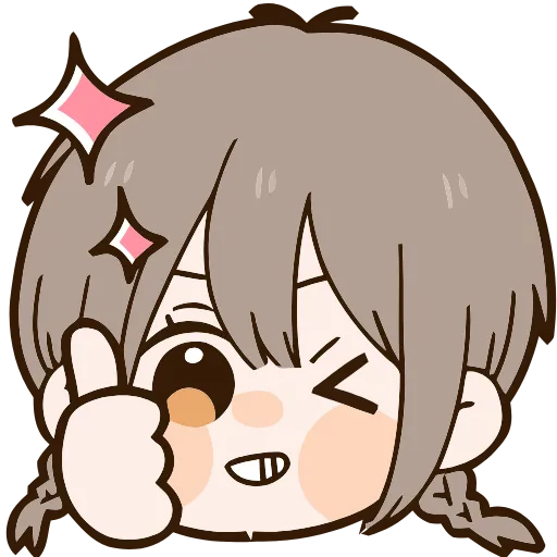 👍 Эмодзи «Cute girl» для Telegram