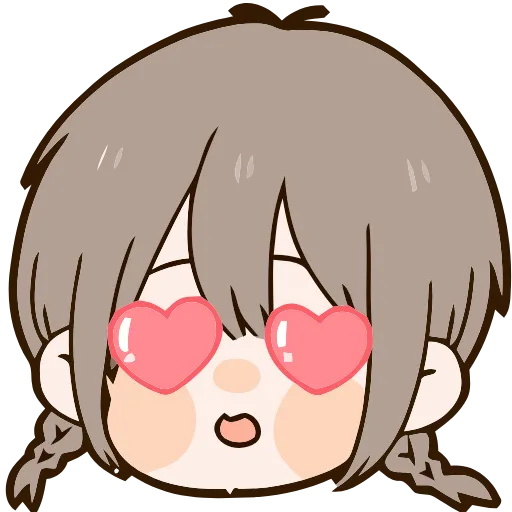 😍 Эмодзи «Cute girl» для Telegram