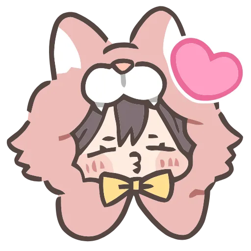 😘 Эмодзи «Cute girl» для Telegram