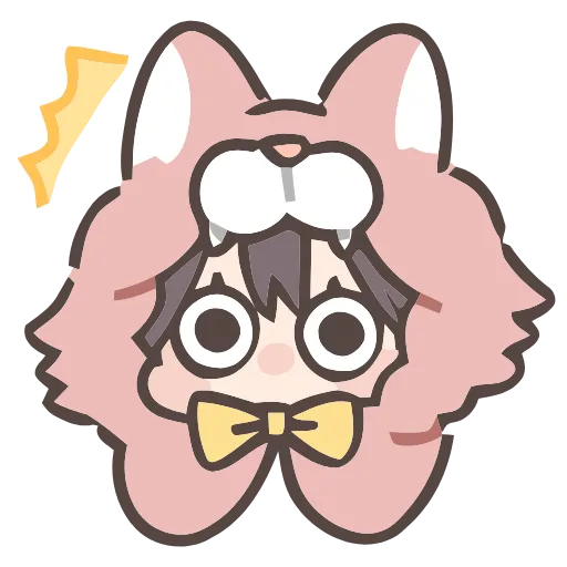 😮 Эмодзи «Cute girl» для Telegram