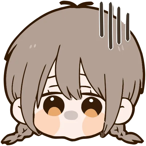 ☹️ Эмодзи «Cute girl» для Telegram