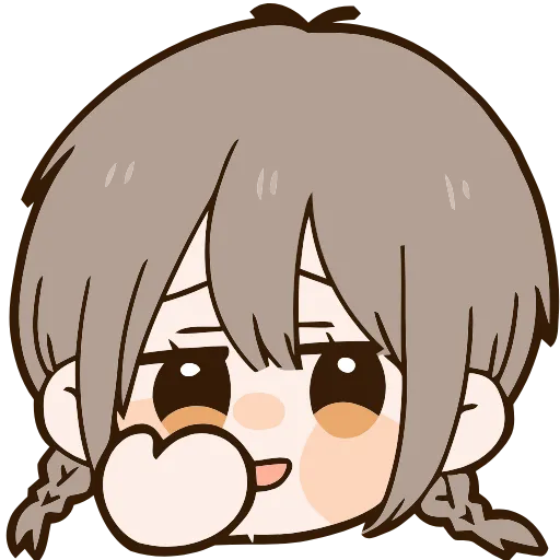 🫢 Эмодзи «Cute girl» для Telegram