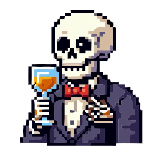 💀 Эмодзи «Skeleton» для Telegram