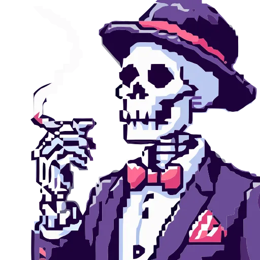 💀 Эмодзи «Skeleton» для Telegram