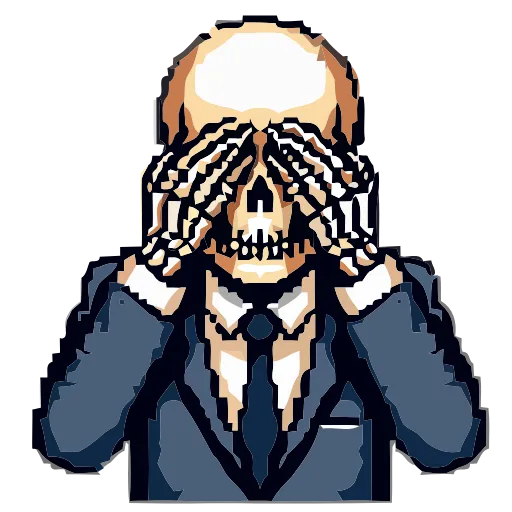💀 Эмодзи «Skeleton» для Telegram