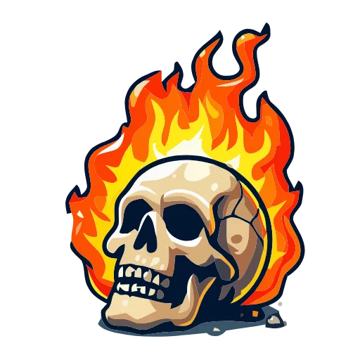 💀 Эмодзи «Skeleton» для Telegram