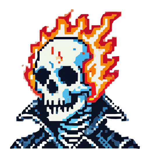 💀 Эмодзи «Skeleton» для Telegram