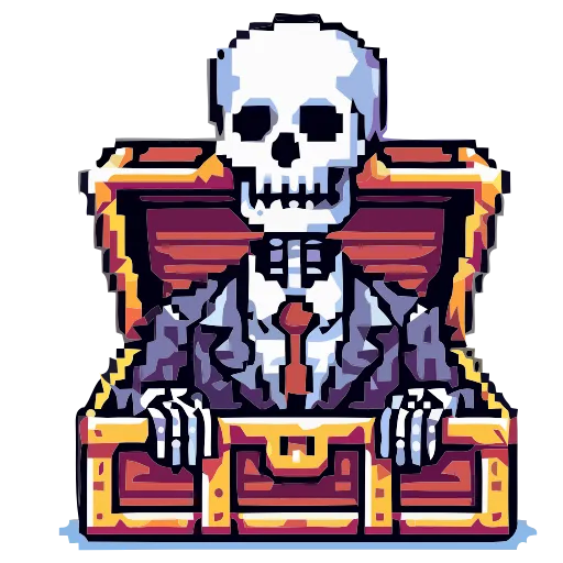 💀 Эмодзи «Skeleton» для Telegram