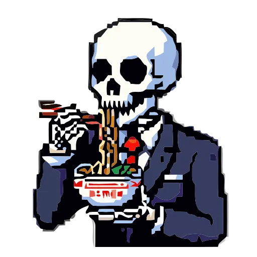 💀 Эмодзи «Skeleton» для Telegram