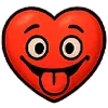 😛 Эмодзи «😍 Набор эмоджи с эмоциями сердечка» для Telegram