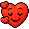 😍 Эмодзи «😍 Набор эмоджи с эмоциями сердечка» для Telegram