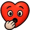 🫢 Эмодзи «😍 Набор эмоджи с эмоциями сердечка» для Telegram