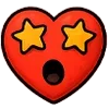 🤩 Эмодзи «😍 Набор эмоджи с эмоциями сердечка» для Telegram