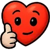 👍 Эмодзи «😍 Набор эмоджи с эмоциями сердечка» для Telegram