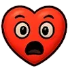 😧 Эмодзи «😍 Набор эмоджи с эмоциями сердечка» для Telegram