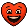 🤣 Эмодзи «😍 Набор эмоджи с эмоциями сердечка» для Telegram