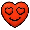 😍 Эмодзи «😍 Набор эмоджи с эмоциями сердечка» для Telegram