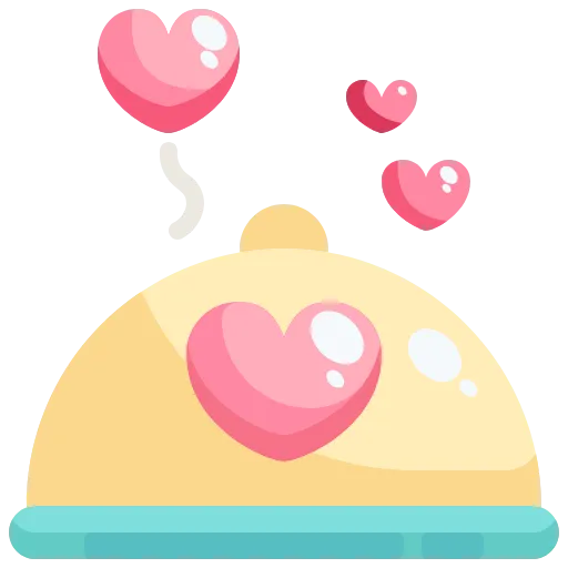 🍝 Эмодзи «Розовые буквы, сердечки, иконки» для Telegram