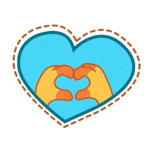 💛 Стикер «Сердечки» для Telegram