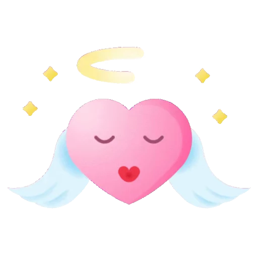 👼 Стикер «Сердечки» для Telegram