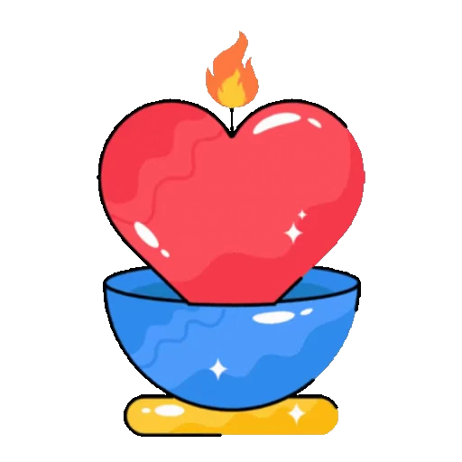 ❤️ Стикер «Сердечки» для Telegram