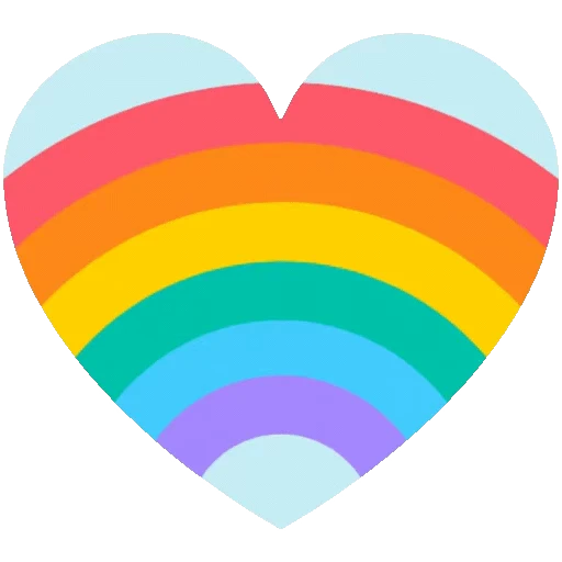 🌈 Стикер «Сердечки» для Telegram