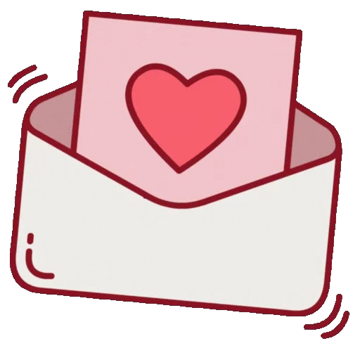 📩 Стикер «Сердечки» для Telegram