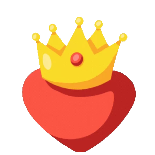 👸 Стикер «Сердечки» для Telegram