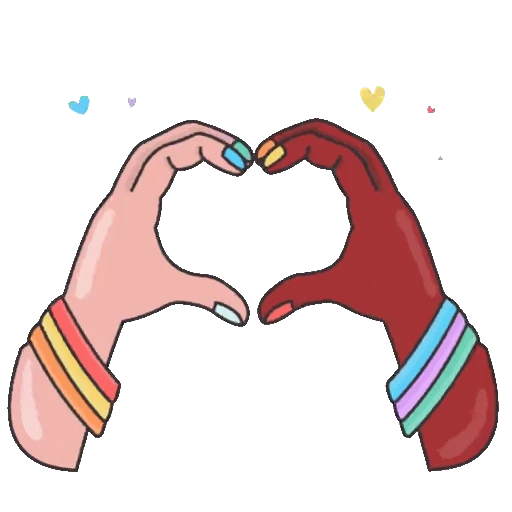 💚 Стикер «Сердечки» для Telegram