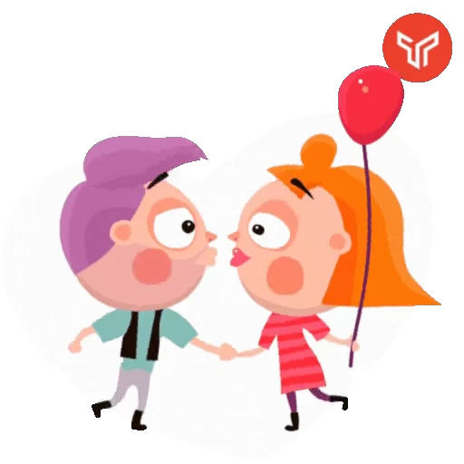 😘 Стикер «Сердечки» для Telegram