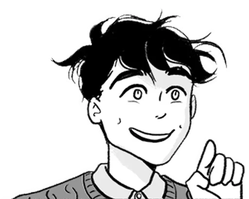 ☝ Стикер «Heartstopper / трепет сердца» для Telegram