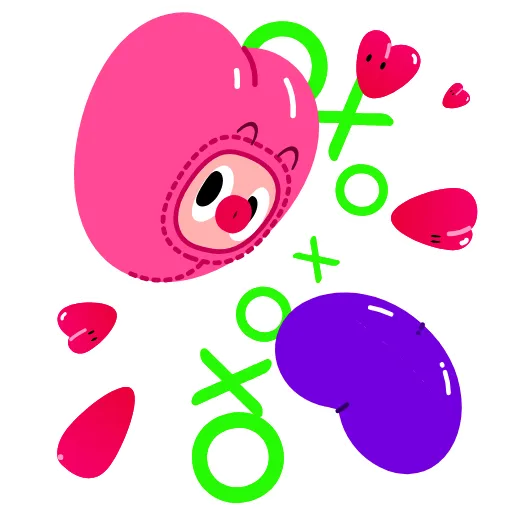 💕 Стикер «Hearty Hearts» для Telegram