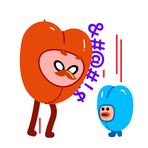 🤬 Стикер «Hearty Hearts» для Telegram