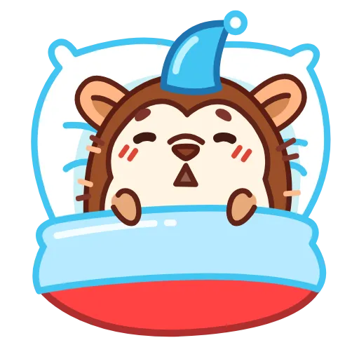 😴 Стикер «Ежик» для Telegram