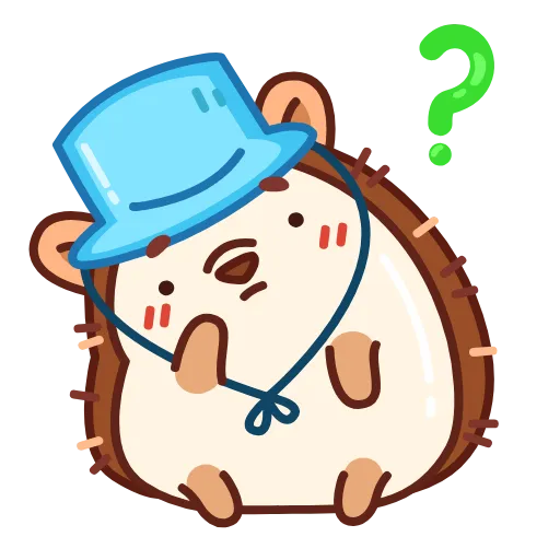 Стикерпак Ёжик для Telegram — скачать