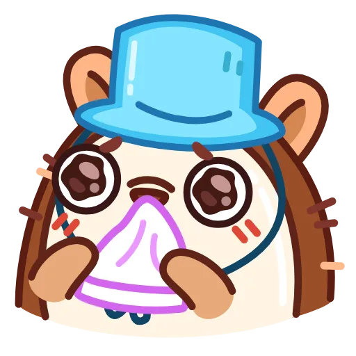 😢 Стикер «Ёжик» для Telegram