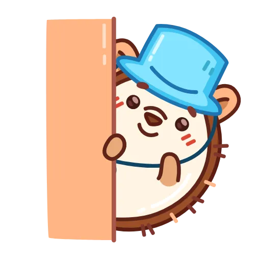 👋 Стикер «Ёжик» для Telegram