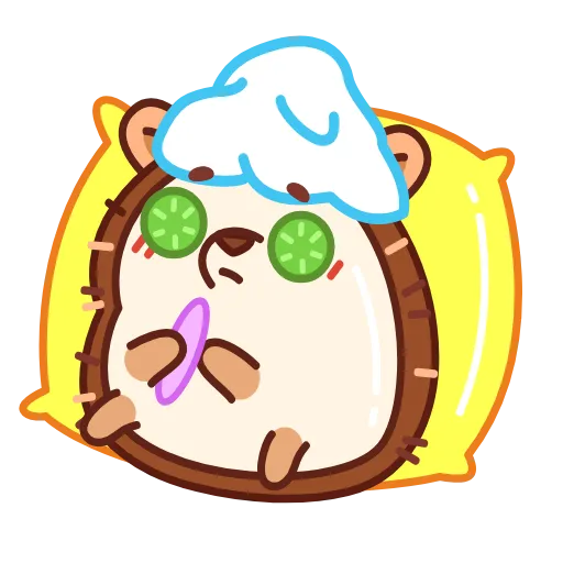 💇‍♀ Стикер «Ёжик» для Telegram