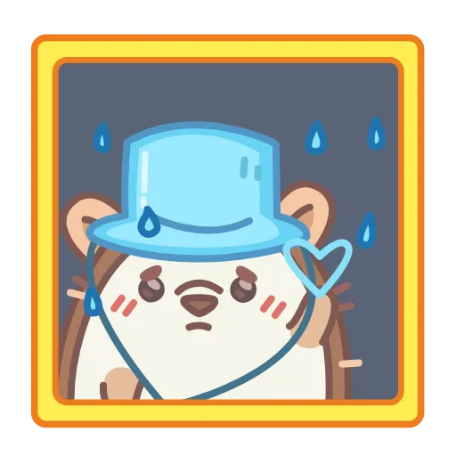 😥 Стикер «Ёжик» для Telegram